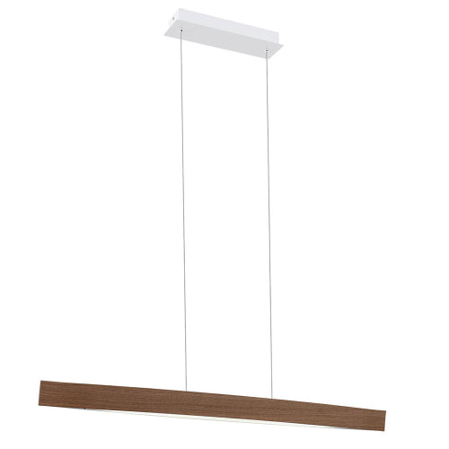 Fornes 24w LED Suspended Pendant Light in Oak wood